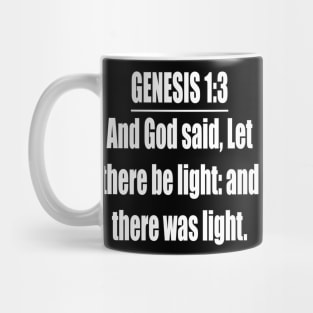 Bible Verse Genesis 1:3 Mug